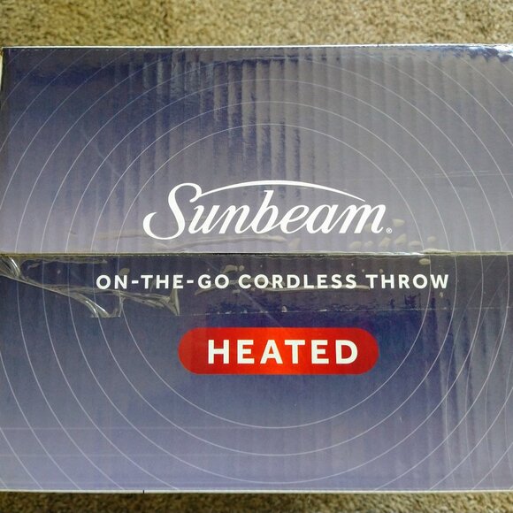 NEW Sunbeam On-The-Go Cordless Heated Throw - Picture 5 of 5